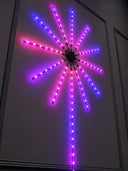 Telefon Kontrollü Rgb Fireworks Led Işık Çok Renkli Dekoratif Duvar Lambası - 2
