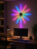 Rgb Led Duvar Lambası Uzaktan Kumandalı Telefon Kontrollü Ortam Aydınlatması - 4