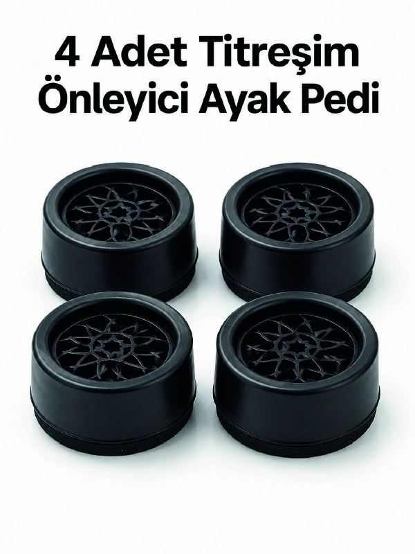4'lü Set Çamaşır Makinesi Titreşim Önleyici Ped