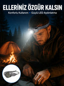 Led Kafa Feneri Ayarlanabilir Baş Bantlı Güçlü Aydınlatma Lambası - 1
