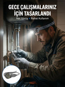 Yüksek Parlaklıklı Led Kafa Feneri Gece Çalışmaları İçin Yüksek Parlaklıklı - 1