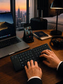 Taşınabilir Katlanabilir Bluetooth Klavye İos Android Windows Uyumlu - 4