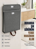 Katlanır Duvar Askılı Çamaşır Sepeti Geniş İç Hacimli Banyo Düzenleyici - 1