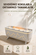 Ultrasonik Hava Nemlendirici Aromaterapi Difüzörü Jöle Yağmur Efektli Led Işıklı 280 Ml - 1