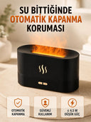 Alev Efektli Ultrasonik Aroma Difüzörü 180 Ml Led Işıklı Hava Nemlendirici - 1