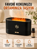 Alev Efektli Aroma Difüzörü Uçucu Yağ Destekli Usb Hava Nemlendirici - 1