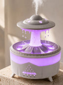 350 Ml Ufo Tasarımlı Ultrasonik Hava Nemlendirici Yağmur Efektli Gece Lambası - 2