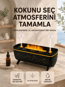 Uzaktan Kumandalı Hava Nemlendirici Aromaterapi Difüzörü 2 4 8 Saat Zamanlayıcılı Siyah - 1