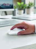 Şarjlı Wireless Mouse Bluetooth Çift Modlu Sessiz Yüksek Hassasiyetli Fare - 3