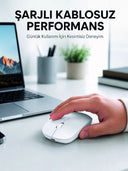 5000 Dpı Bluetooth Kablosuz Mouse Hafif Ergonomik Sessiz Wireless Fare - 1