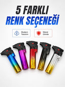 Gaz Dolumlu Rüzgar Dayanıklı Pürmüz Çakmak Ayarlı Alev Güçlü Performans - 1