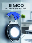 Çok Fonksiyonlu Acil Durum El Feneri Elektronik Çakmak Tornavida Ve Düdük Özellikli - 1