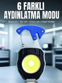 Araç Kamp Outdoor Ve Tamir İşleri İçin Çok Amaçlı Cob Led Şarjlı Kurtarma Ve Çalışma Feneri - 1