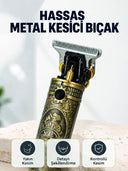 Şarj Edilebilir Saç Sakal Kesme Makinesi 300 Dakika Kullanım 3 Taraklı - 1