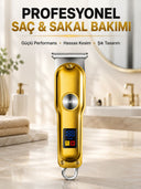 Profesyonel Tıraş Makinesi 120 Dakika Kullanım T Bıçaklı 3 Taraklı Usb Şarjlı Saç Sakal Kesme Makinesi - 1