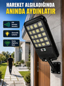 Solar Led Bahçe Lambası Hareket Sensörlü Uzaktan Kumandalı Dış Mekan Aydınlatma - 1