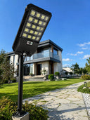 Hareket Sensörlü Solar Led Aydınlatma 3 Modlu Uzaktan Kumandalı Bahçe Lambası - 3