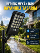Güneş Enerjili Dış Mekan Led Lambası Geniş Aydınlatma Açılı Akıllı Sokak Lambası - 1
