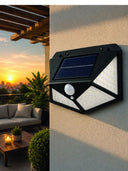 Solar Led Bahçe Aydınlatma Lambası 3 Işık Modlu Sensörlü Duvar Tipi Dış Mekan - 4