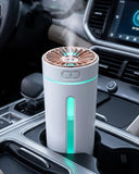 Araç İçi Hava Nemlendirici 5 Esans Hediyeli Led Işıklı Usb Buhar Makinesi - 1