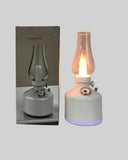 Kablosuz Retro Buhar Makinesi Gaz Lambası Tasarım Ledli Difüzör - 4