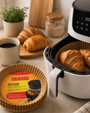 Yuvarlak Airfryer Kağıdı 100 Adet Yağ Tutmaz Hazne Koruyucu - 1