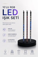 Dekoratif Ortam Aydınlatması Rgb Led 10’lu Çubuk Seti - 1