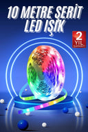 Rgb Neon Şerit Led Lamba 10 Metre İç Mekan Tasarımına Uygun - 1