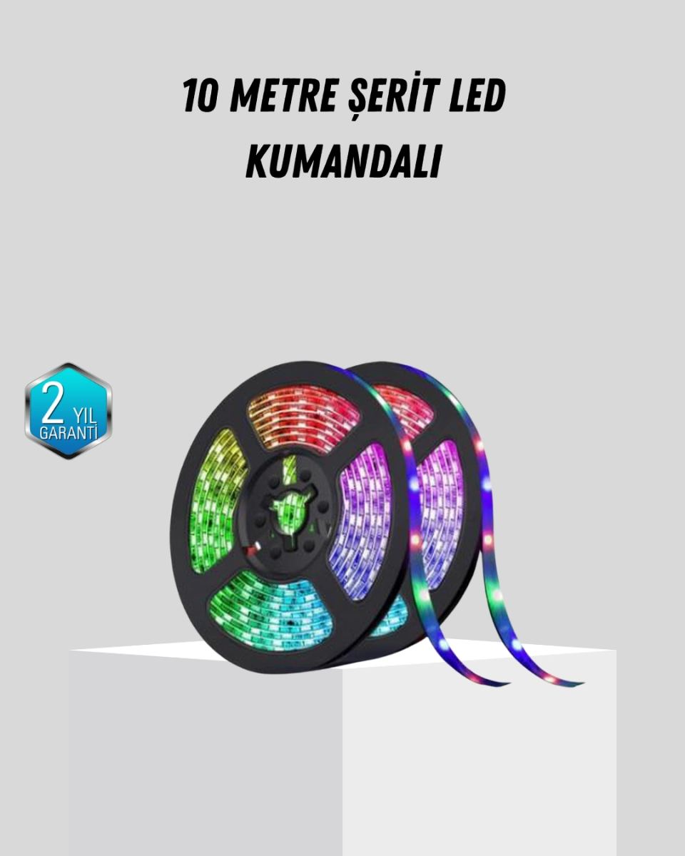 Smart Şerit Led Işık – Uzaktan Kumandalı, Usb Girişli, Müzik Modlu