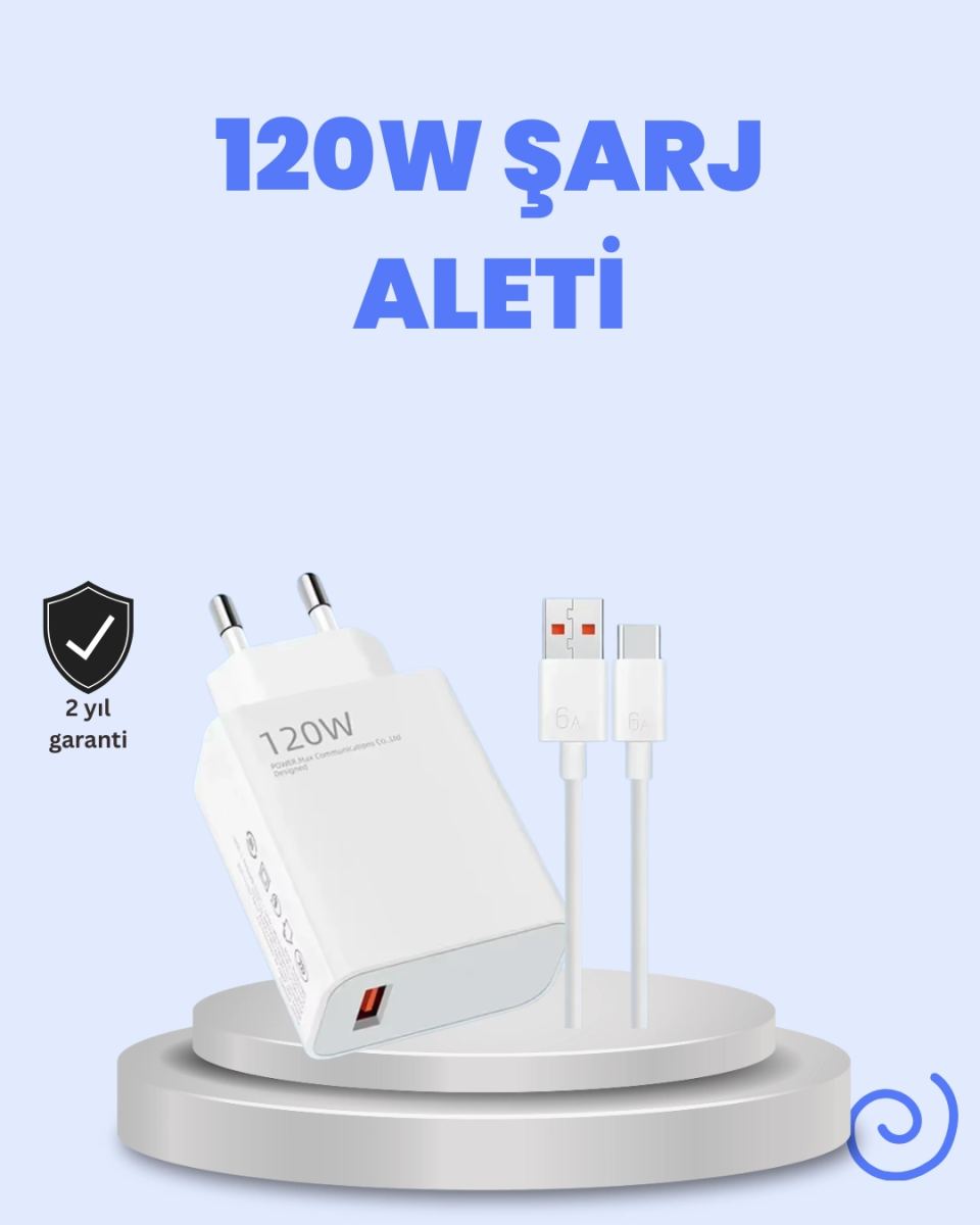 120 Watt Turbo Şarj Cihazı Redmi Note 10 11 12 Uyumlu