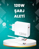 120 Watt Güçlü Hızlı Şarj Adaptörü Huawei P30 P40 Mate 20 Pro Uyumlu - 1