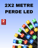 Noel Ve Parti Dekorasyonu İçin 2x2 Led Perde Işık – 8 Fonksiyonlu - 1