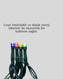 8 Modlu Zaman Ayarlı Led Perde Işık – Bahçe Ve Balkon Dekorasyonu - 4
