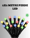 2x2 Metre Pil İle Çalışan Perde Led Işık – 8 Modlu Dekoratif - 1