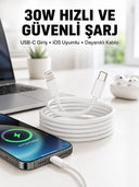 İos Uyumlu 8 X Xs Xr 11 12 13 14/pro Max Mini Plus Şarj Kablosu Yeni Nesil - 1
