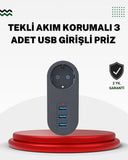 Akım Korumalı Usb’li Priz – Güçlü 2500w, Isı Ve Çocuk Koruması - 1