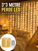 3x3 Metre Perde Led Işık – Parti Ve Bahçe Dekorasyonu Yeni Nesil - 1