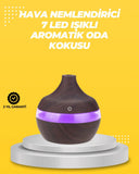 7 Renk Led Işıklı Ultrasonik Aroma Difüzör 300 Ml - 1