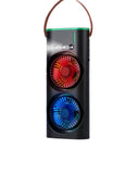 Şarjlı Buharlı Serinletici Fan Rgb Işıklı Çift Pervaneli Masa Fanı - 2