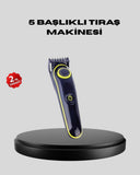 5 Başlıklı Şarjlı Tıraş Makinesi – Saç, Sakal, Burun Ve Vücut İçin Çok Fonksiyonlu Bakım Seti - 1