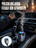 Araç İçi Çok Fonksiyonlu Şarj Cihazı Hava Nemlendirici Aroma Ve Yıldız Işık Yeni Nesil - 1