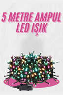 5 Metre Ampul Led Işık Renkli Rgb Çok Renkli Led Aydınlatma - 1