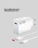 67 Watt Type C Hızlı Şarj Başlık Black Shark Uyumlu Yeni Nesil - 4