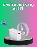 67 Watt Güçlü Turbo Şarj Aleti Samsung Note 10 Note 20 Uyumlu - 1