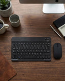 Wireless Klavye Mouse Seti Bluetooth Bağlantılı İnce Tasarım Sessiz Kullanım - 1