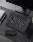 Bluetooth Klavye Mouse Seti Taşınabilir Wireless Bilgisayar Aksesuarı - 1