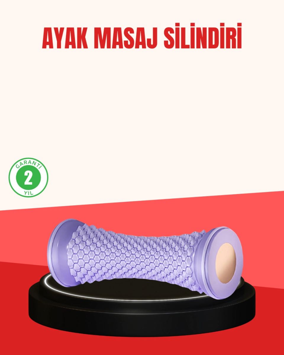 Ayak Masaj Silindiri Derin Doku Masajı Kirpi Topu Akupunktur Etkili