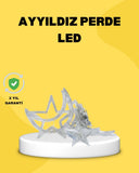 126 Led’li Yıldız Ay Perde Işık Prizden Çalışan Dekoratif Aydınlatma - 1