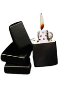 Doldurulabilir Siyah Benzinli Çakmak Metalik Yeni Nesil - 3