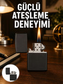 Çakmak Parlak Siyah Doldurulabilir Hedyelik Eşya Yeni Nesil - 1